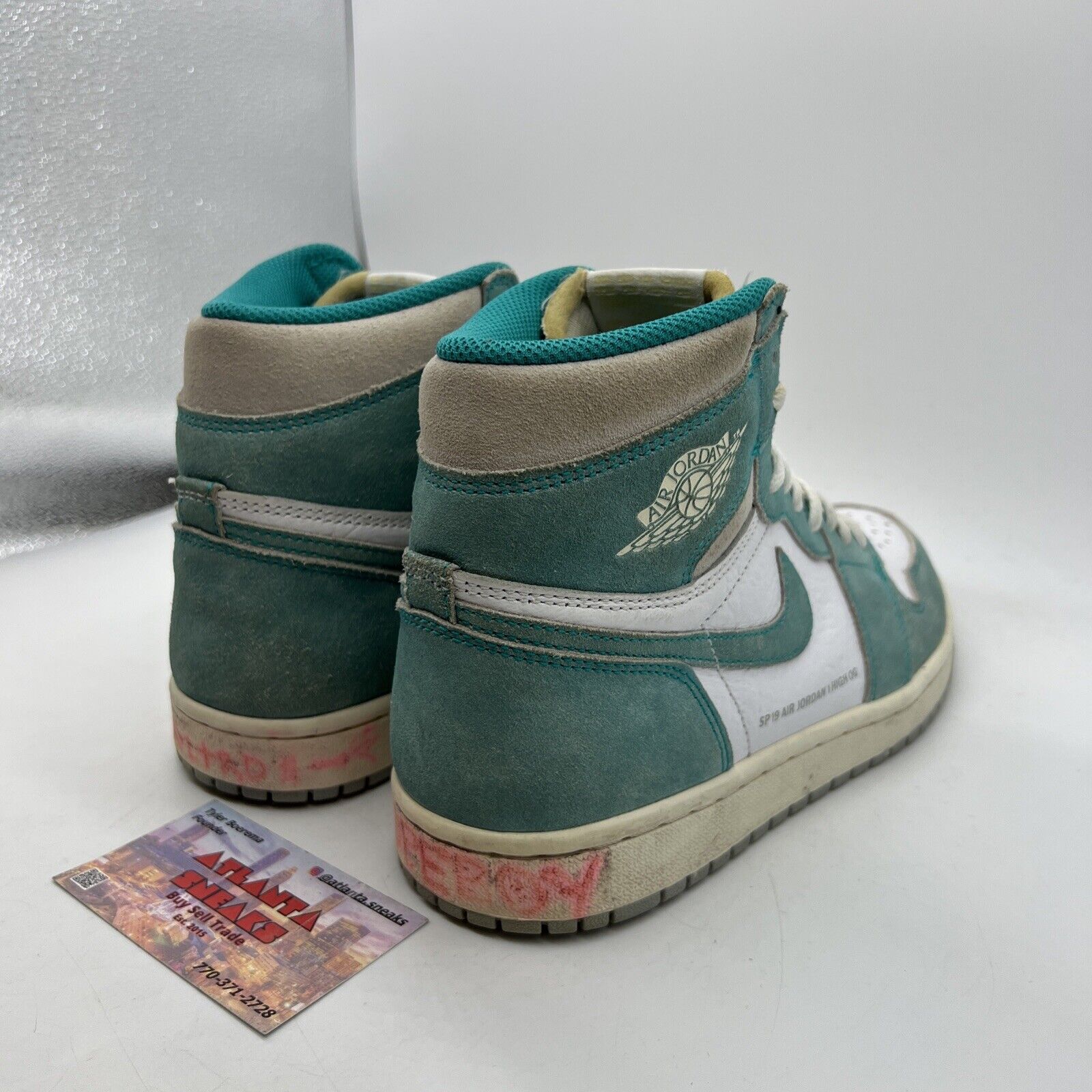 Size 8 - Jordan 1 Retro OG High Turbo Green White Leather (555088-311)