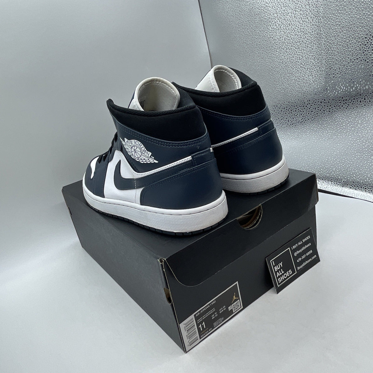 Size 11 - Air Jordan 1 Mid Armory Navy (554724-411)