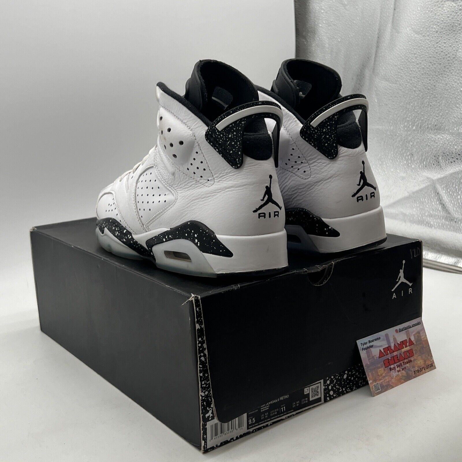 Size 9.5 - Air Jordan 6 Retro Reverse Oreo (CT8529-112)