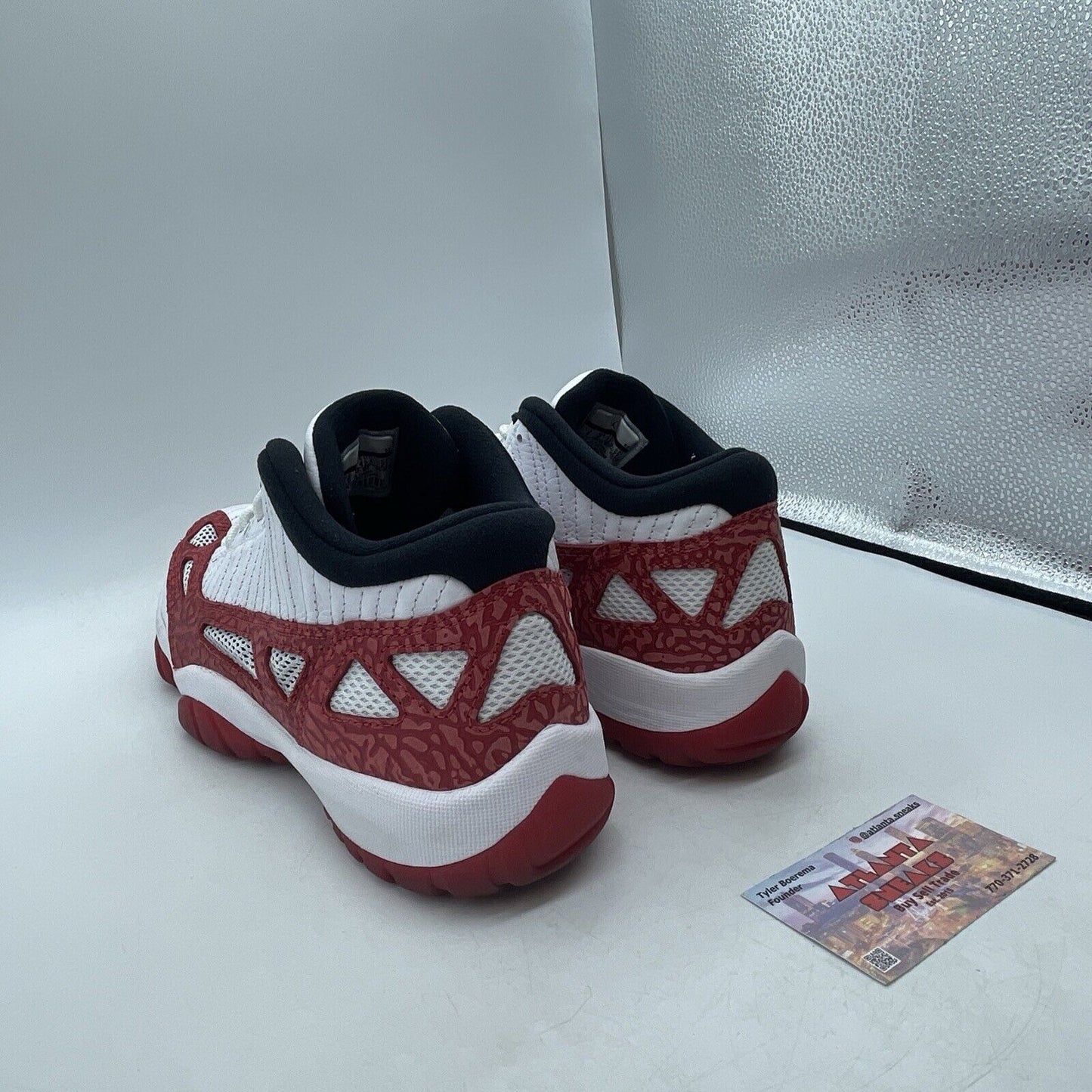 Size 9 - Air Jordan 11 Retro IE Low Gym Red White Black Leather (919712-101)