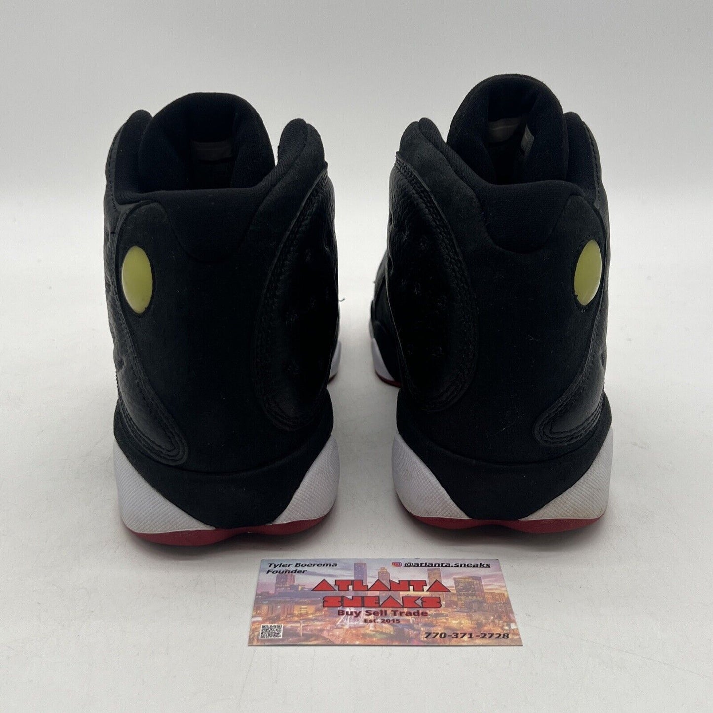 Size 9 - Air Jordan 13 Retro 2011 Playoff Black White Red Yellow (414571-001)