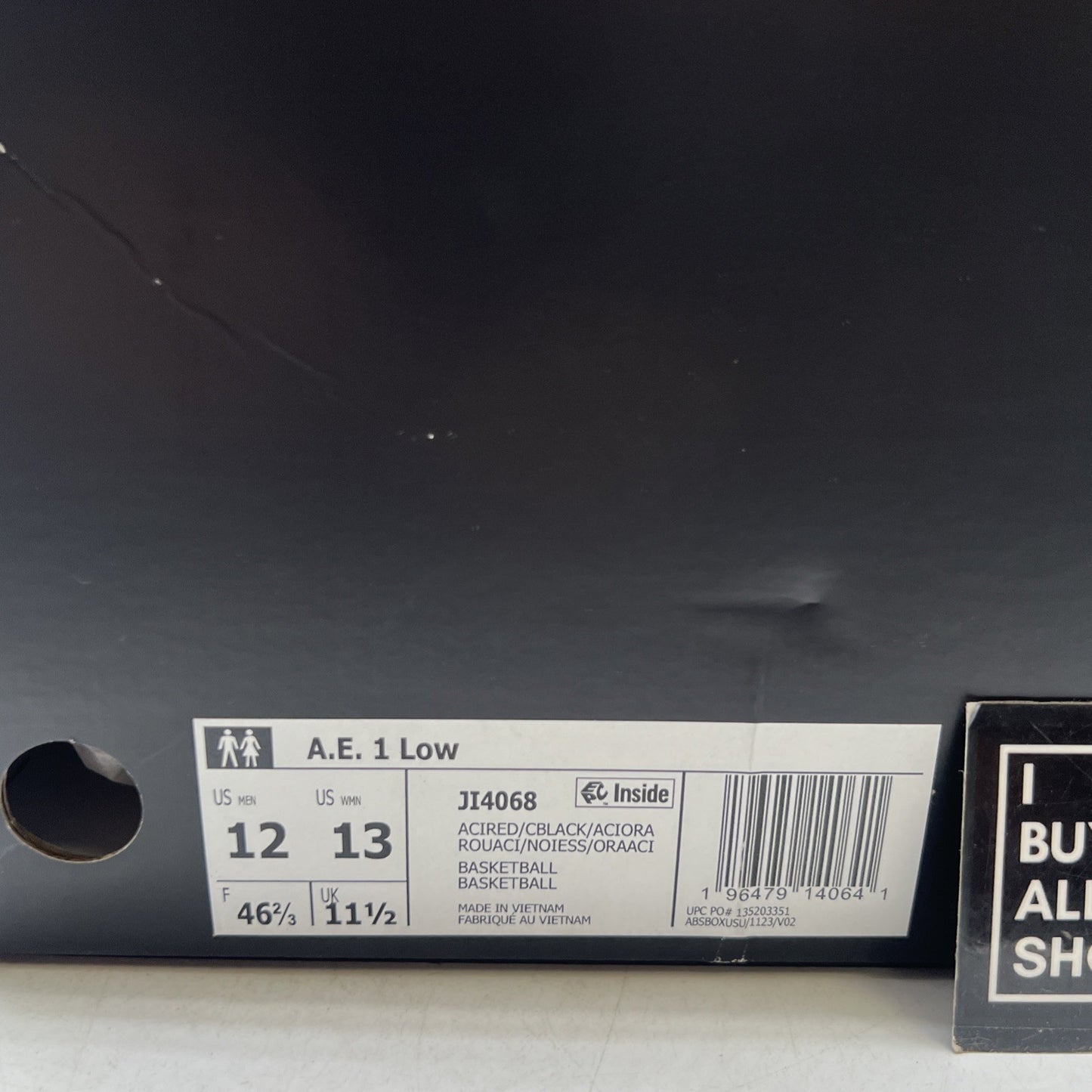 Size 12 - adidas AE 1 Low Mural (JI4068)