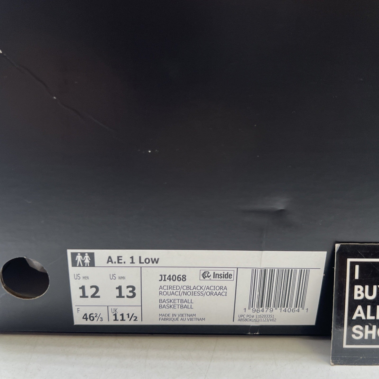 Size 12 - adidas AE 1 Low Mural (JI4068)