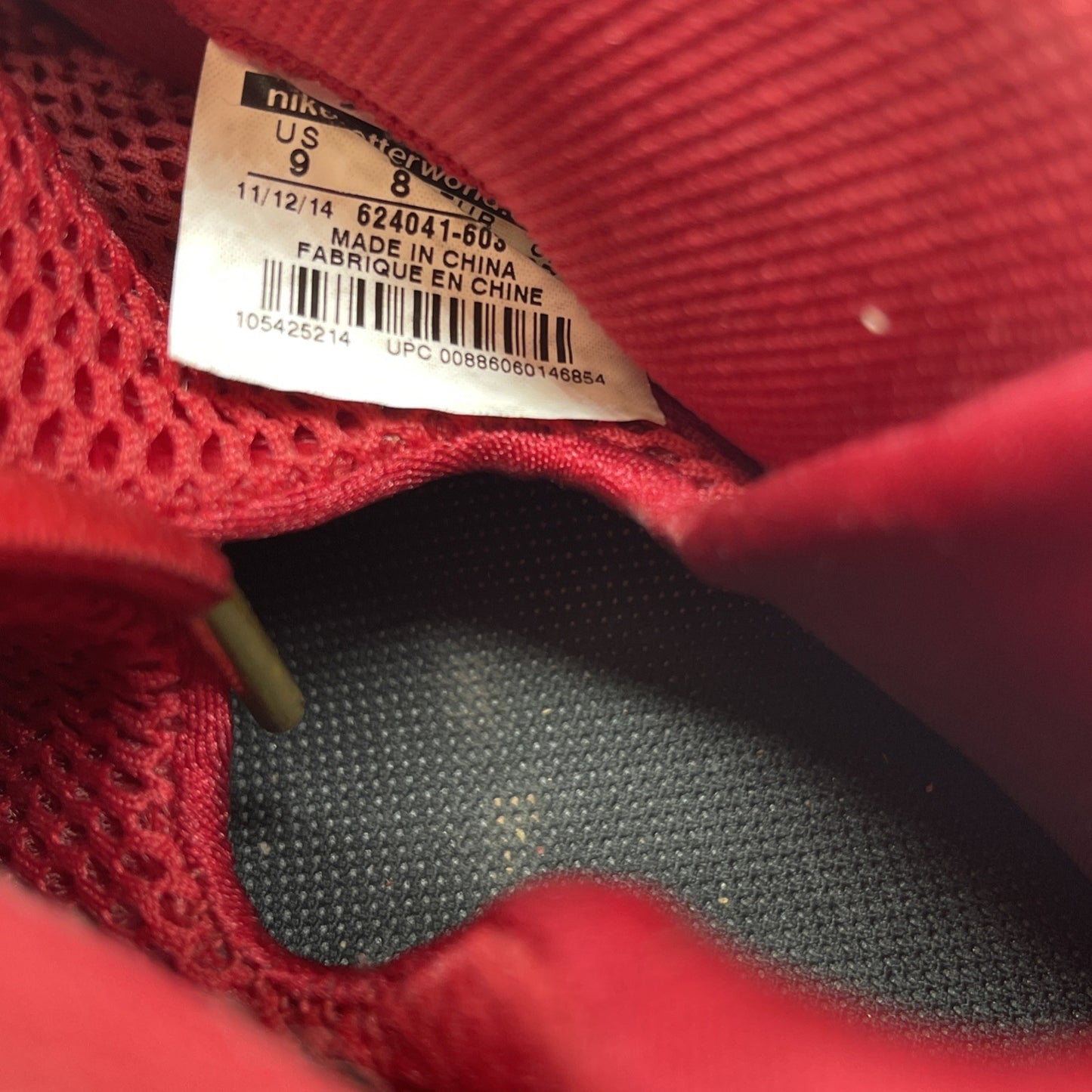 Size 9 - Nike Air Foamposite Pro Gym Red (624041-608)