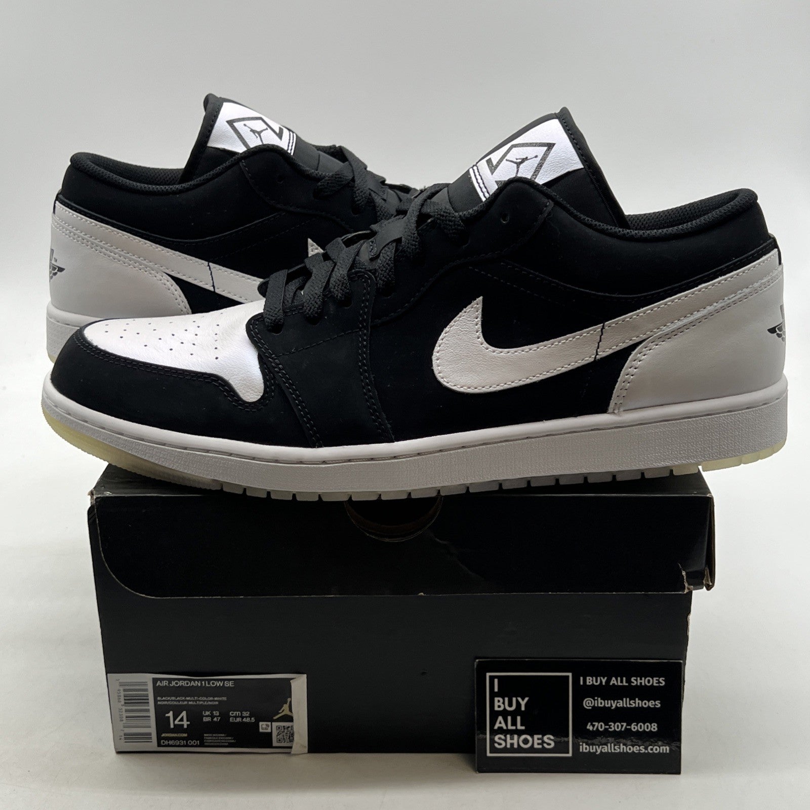 Size 14 - Air Jordan 1 Low SE Diamond (DH6931-001)