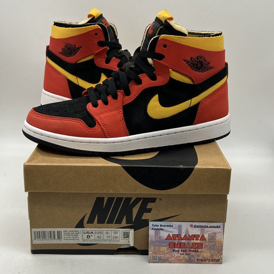 Size 8.5 - Air Jordan 1 Zoom Comfort Chile Red Black Red Yellow White Leather