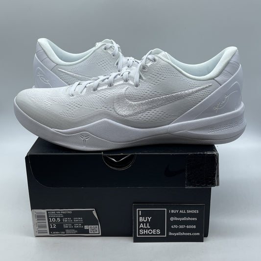 Size 10.5 - Nike Kobe 8 Protro Low Halo White Suede (FJ9364-100)