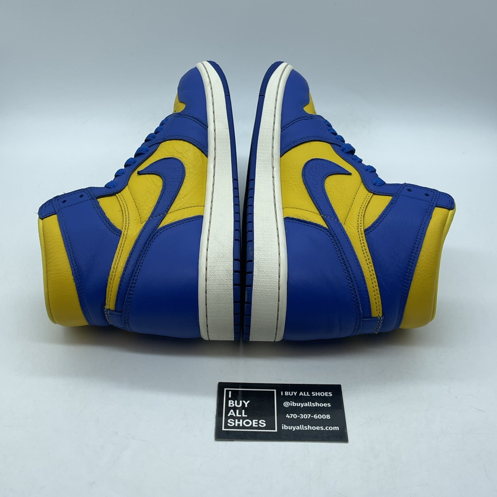 Size 11W - Air Jordan 1 Retro OG High Reverse Laney Yellow Blue (FD2596-700):