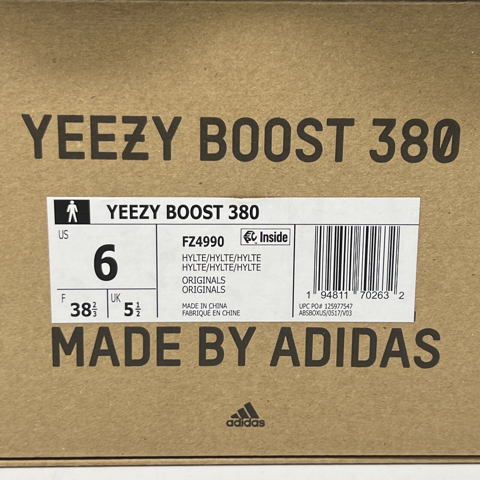 Size 6 - adidas Yeezy Boost 380 Hylte Yellow Icey (FZ4990)