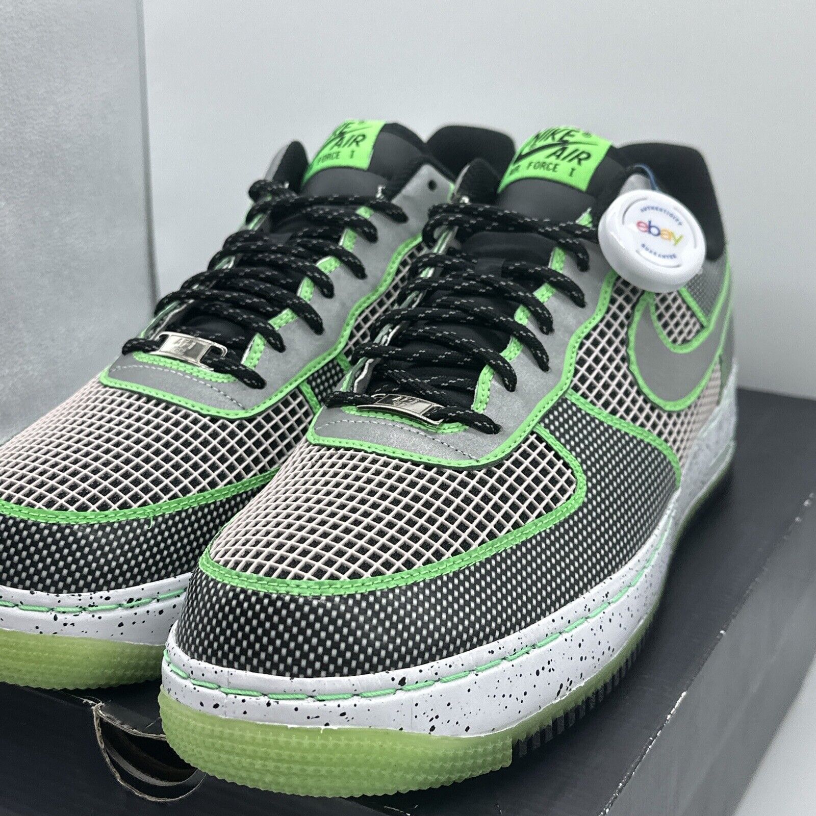 Size 12 - Nike Air Force 1 Low Insideout DB Doernbecher Green 3m Black Leather