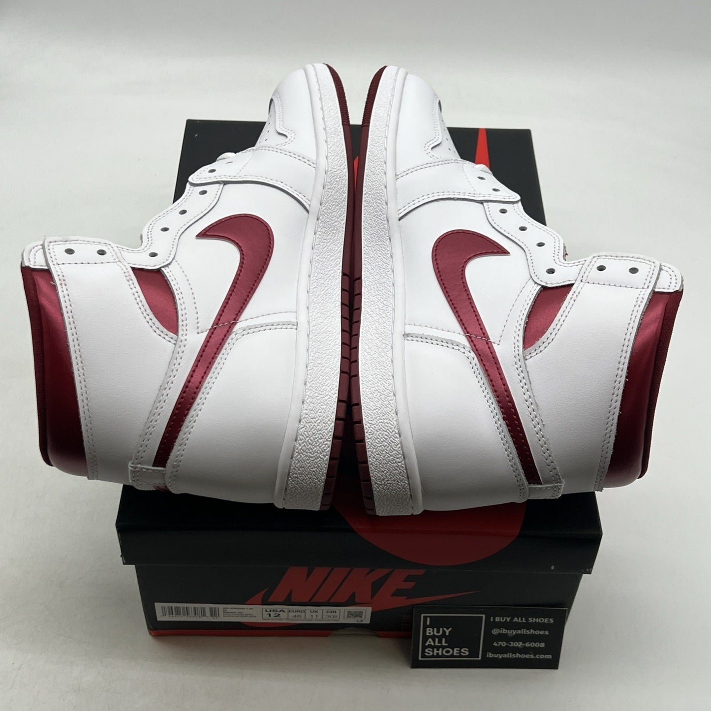 Size 12 - Air Jordan 1 Retro '85 OG High Metallic Burgundy (BQ4422-161)