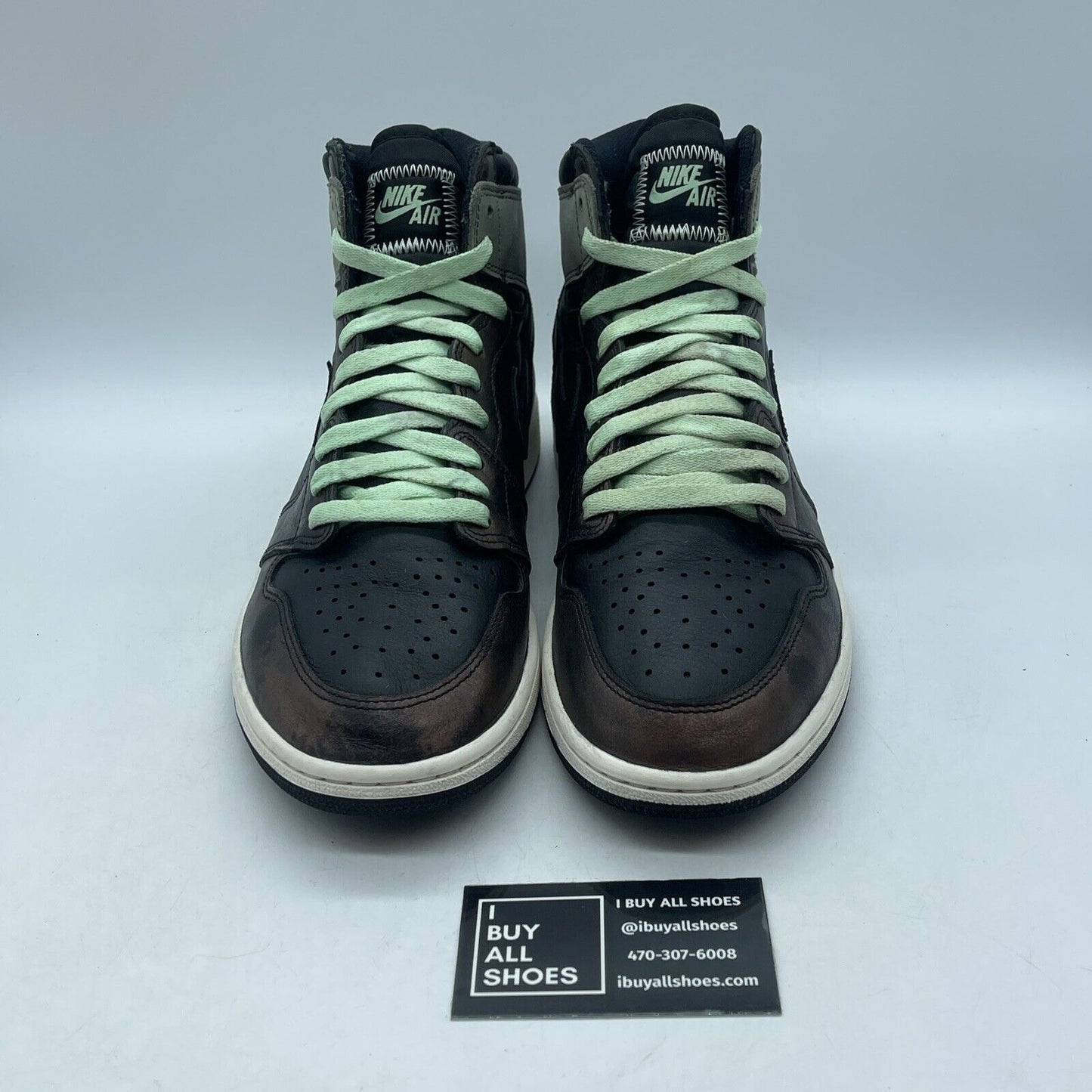 Size 11 - Air Jordan 1 Retro OG High Patina Black Brown Suede (555088-033)