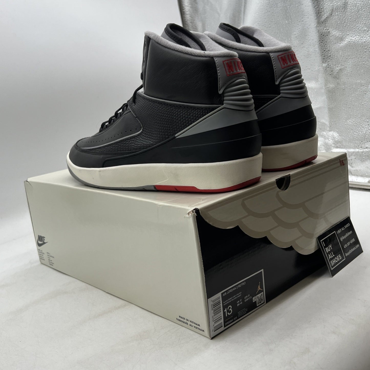 Size 13 - Air Jordan 2 Retro Black Cement (DR8884-001)