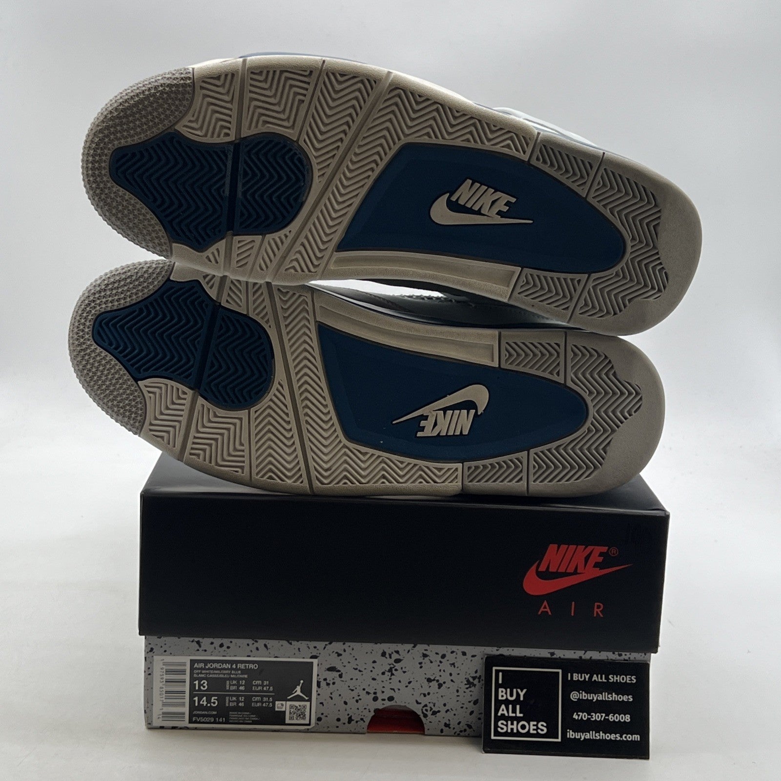 Size 13 - Air Jordan 4 Retro 2024 Military Blue (FV5029-141)