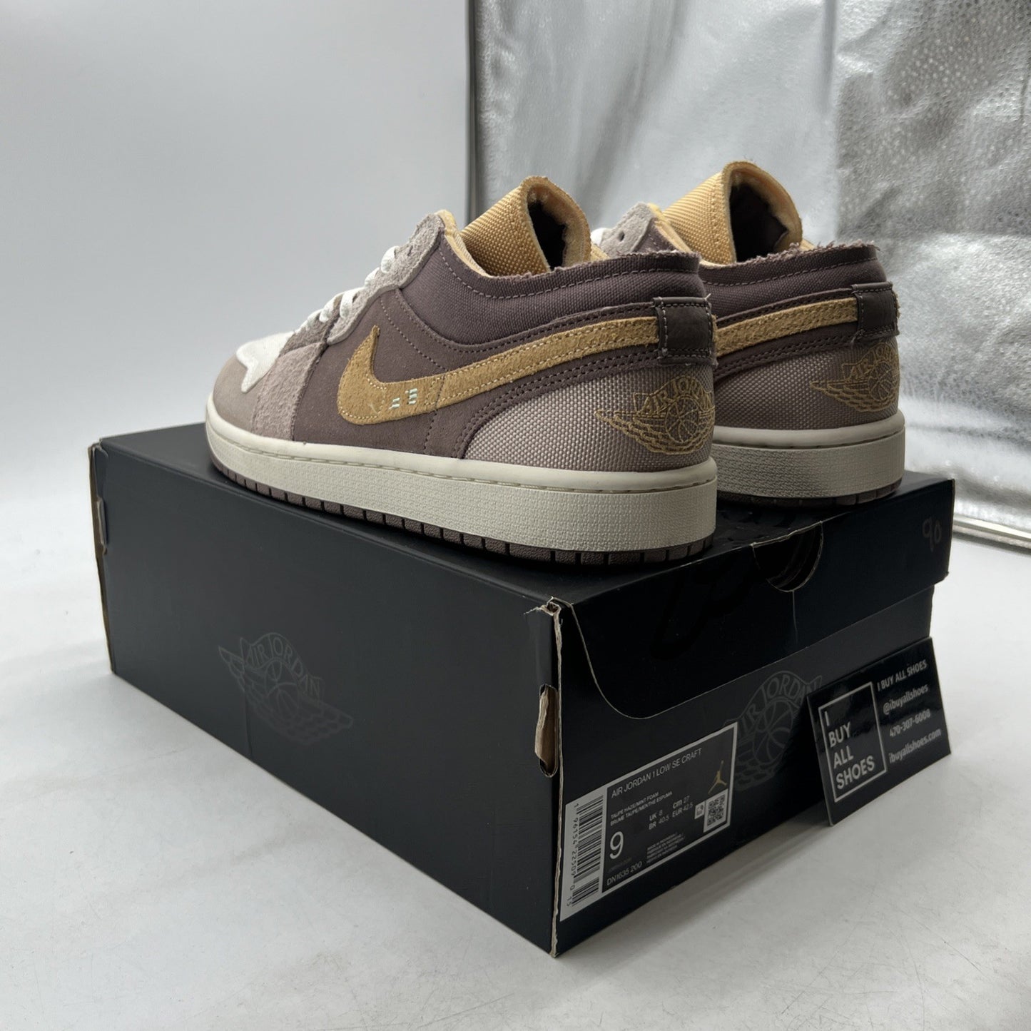 Size 9 - Air Jordan 1 Low SE Craft Inside Out (DN1635-200)