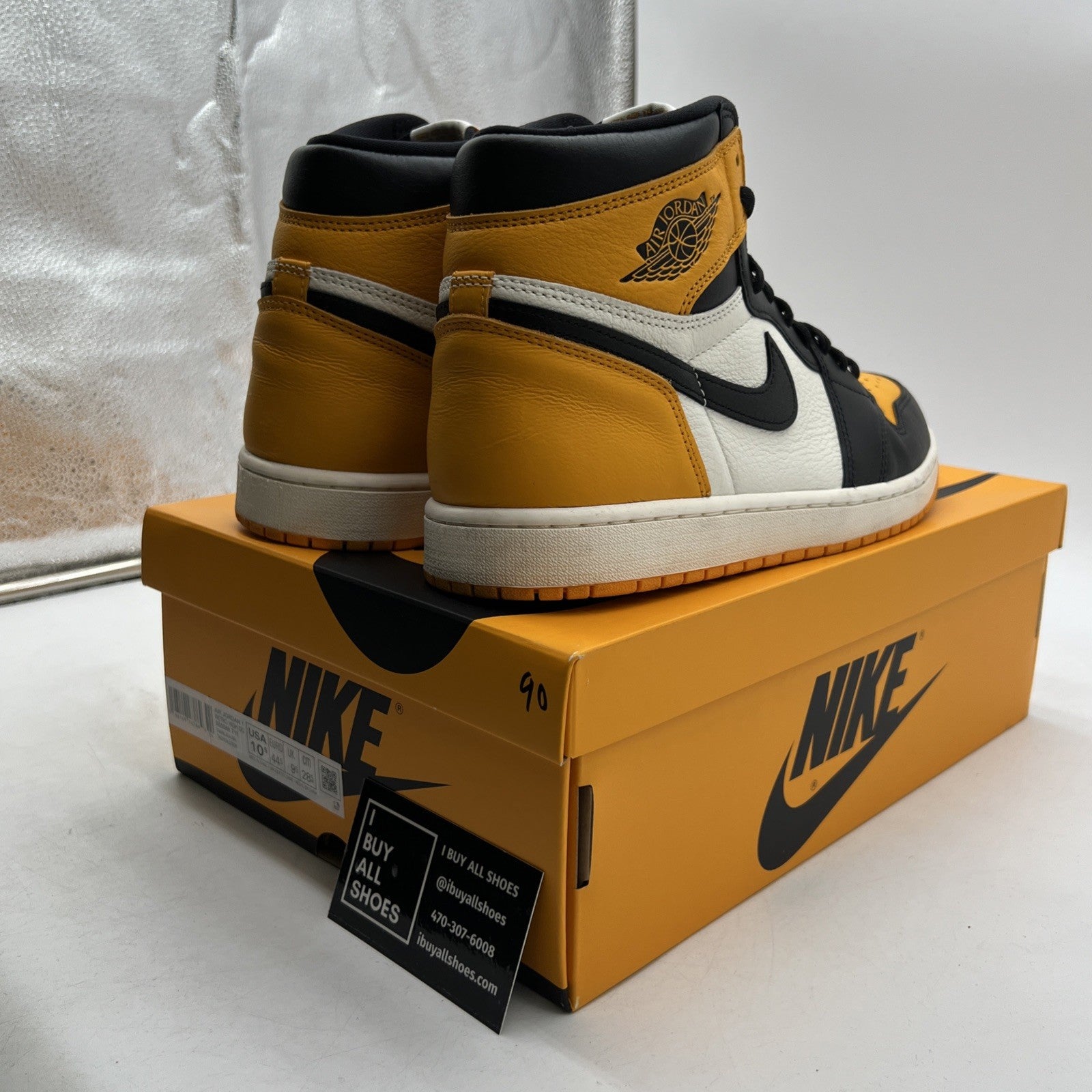 Size 10.5 - Air Jordan 1 Retro OG High Yellow Toe (555088-711)