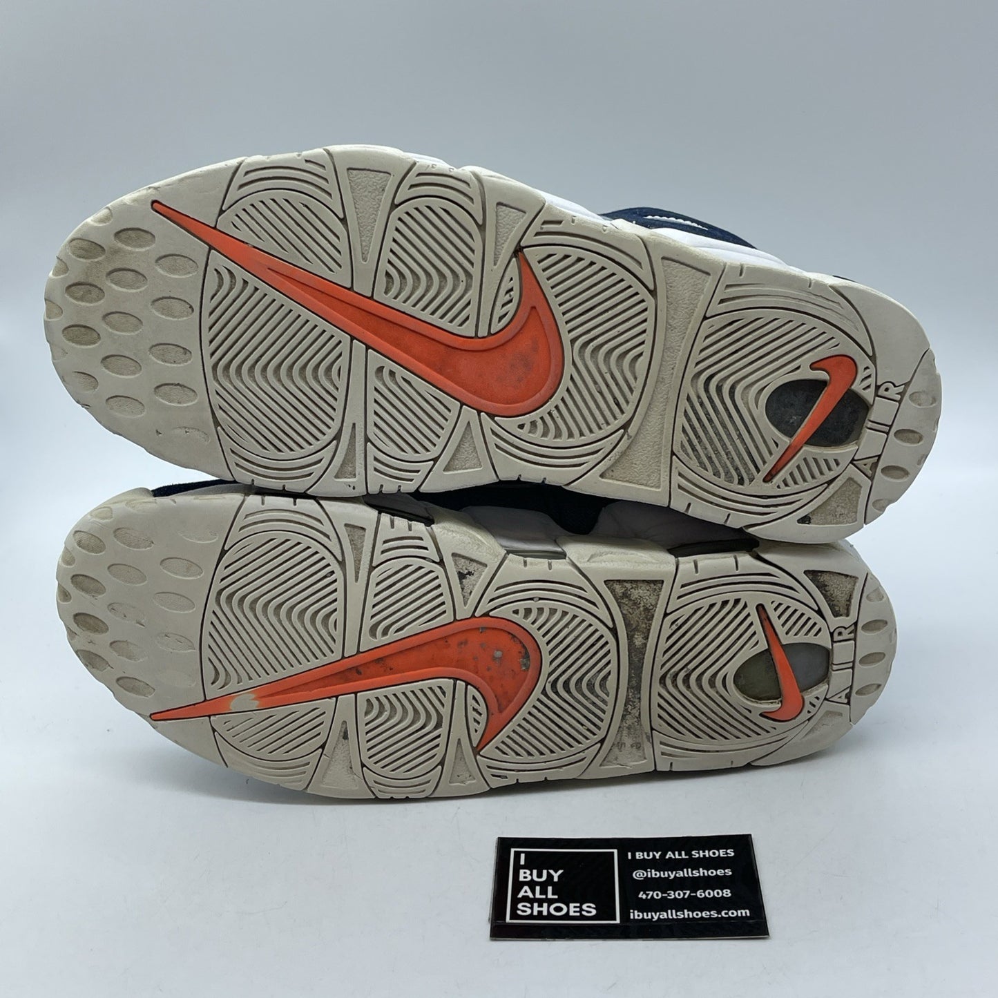 Size 10.5 - Nike Air More Uptempo 96 Denim Blue White Suede (CJ6125-100)