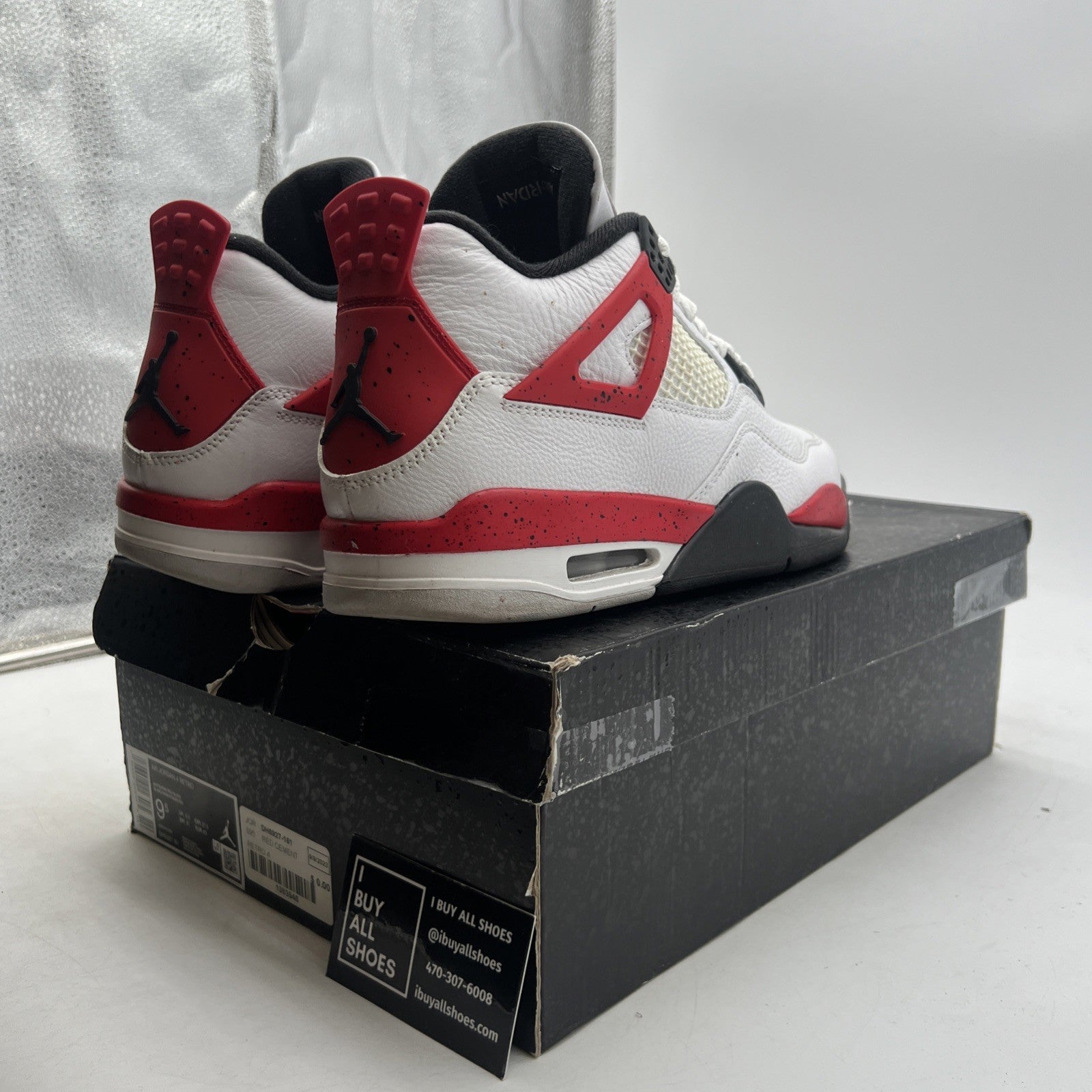 Size 9.5 - Air Jordan 4 Retro Mid Red Cement (DH6927-161)