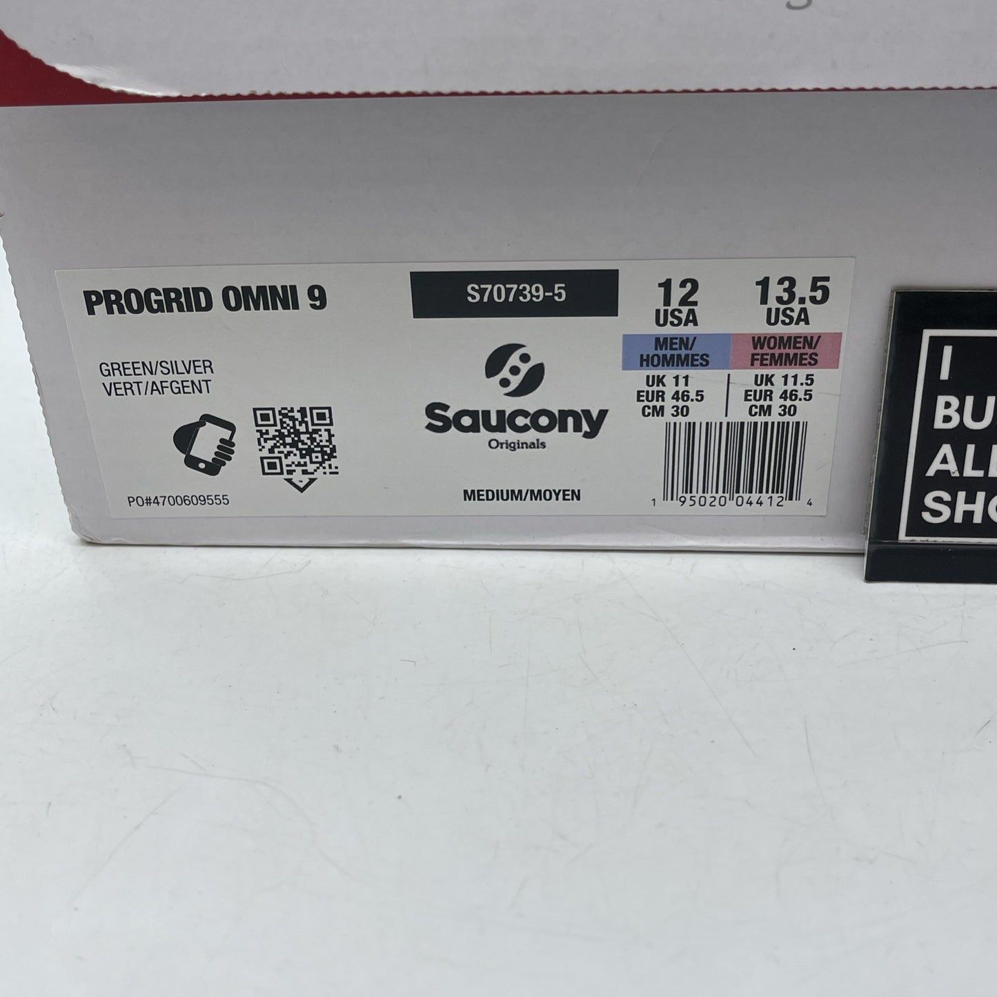 Size 12 - Saucony Progrid Omni 9 OG Green Silver Black Leather (S70739-5)