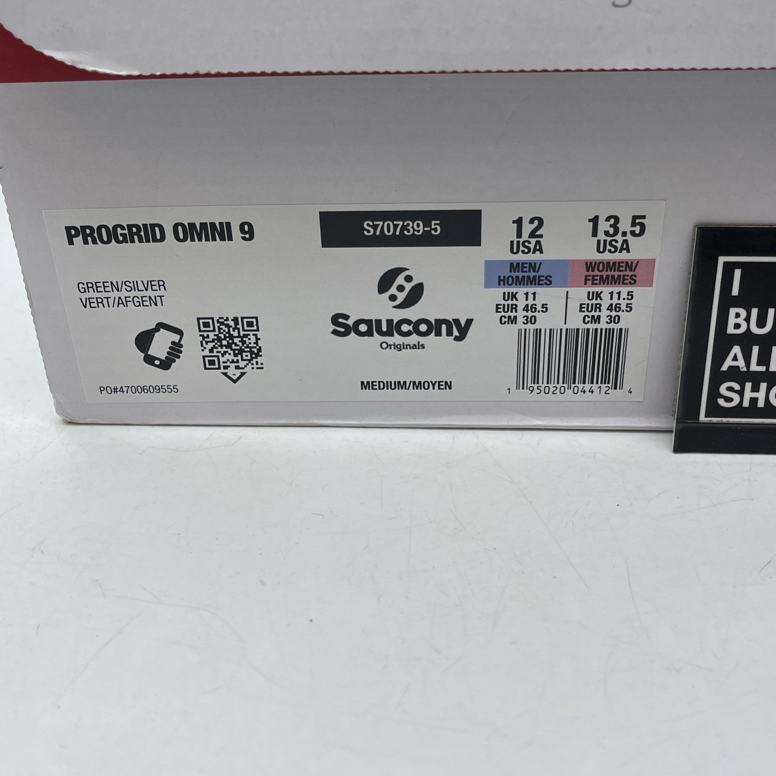 Size 12 - Saucony Progrid Omni 9 OG Green Silver Black Leather (S70739-5)