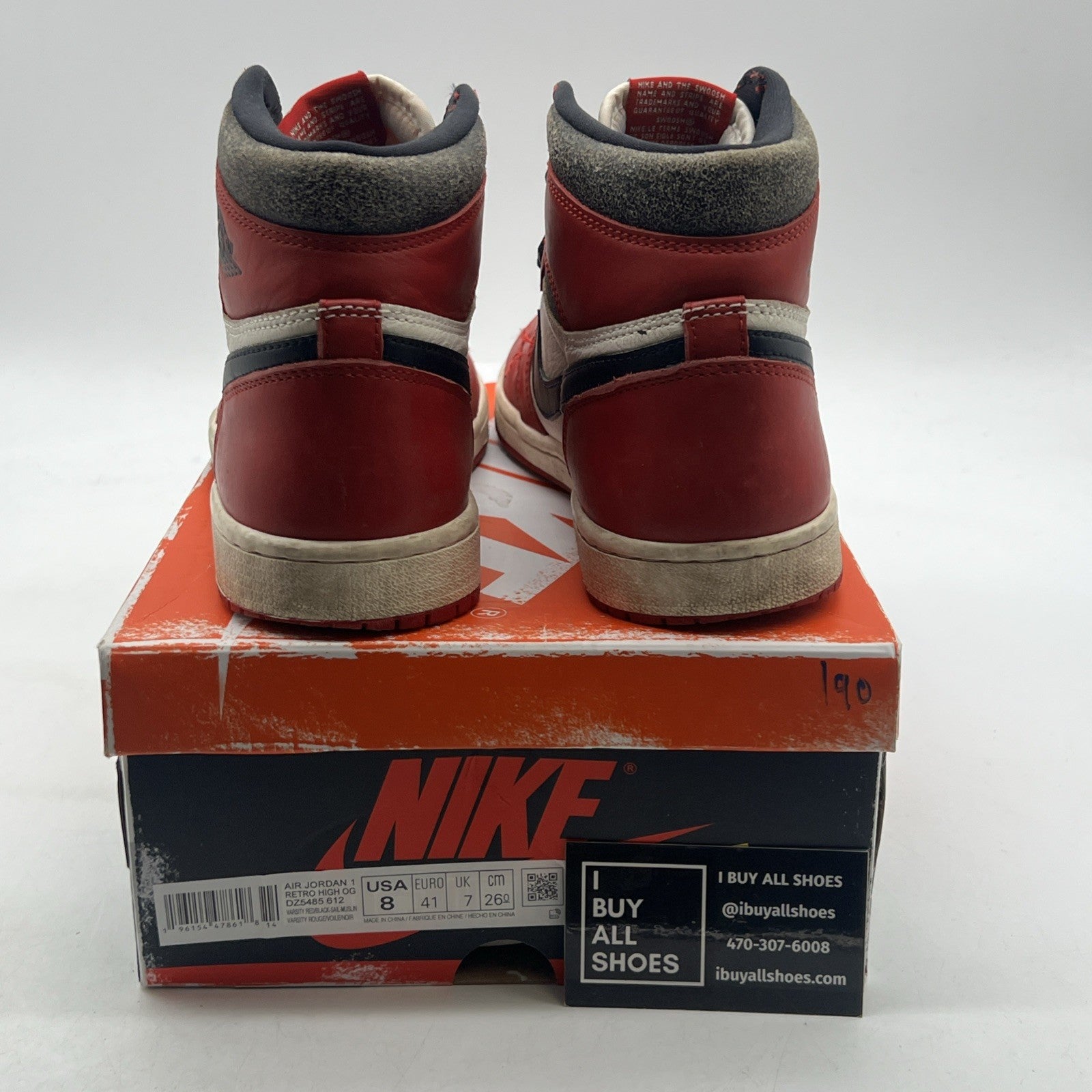 Size 8 - Air Jordan 1 Retro High OG Chicago Reimagined Lost & Found (DZ5485-612)