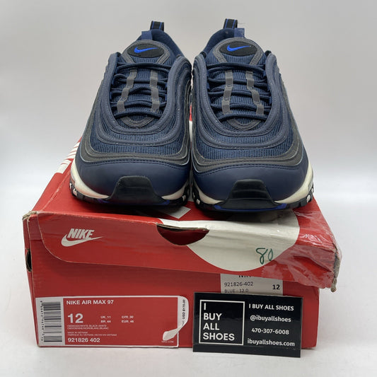 Size 12 - Nike Air Max 97 Obsidian Blue Leather Suede (921826-402)