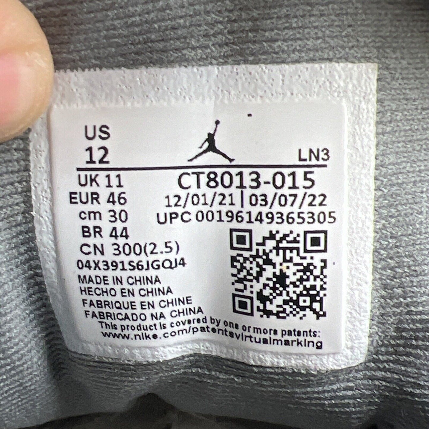 Size 12 - Air Jordan 12 Stealth 2022 (CT8013-015)