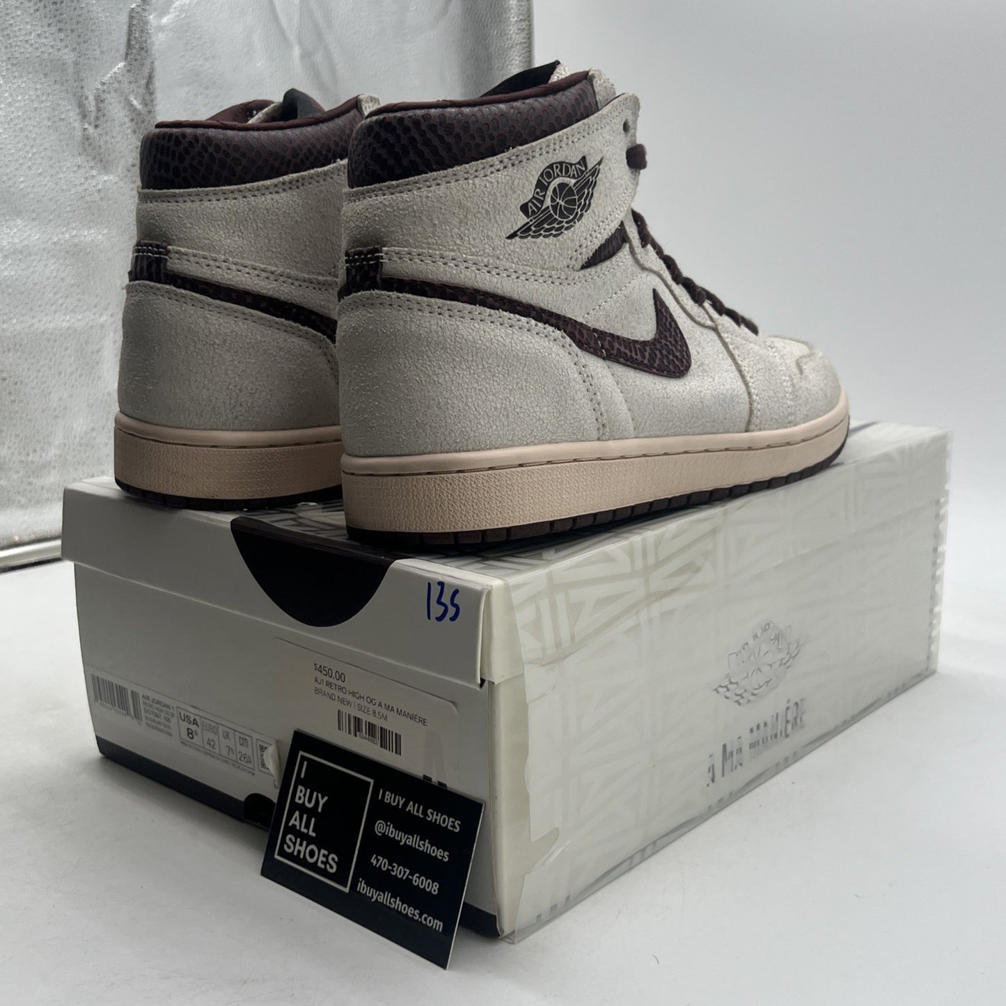 Size 8.5 - Air Jordan 1 OG x A Ma Maniere High Airness (DO7097-100)