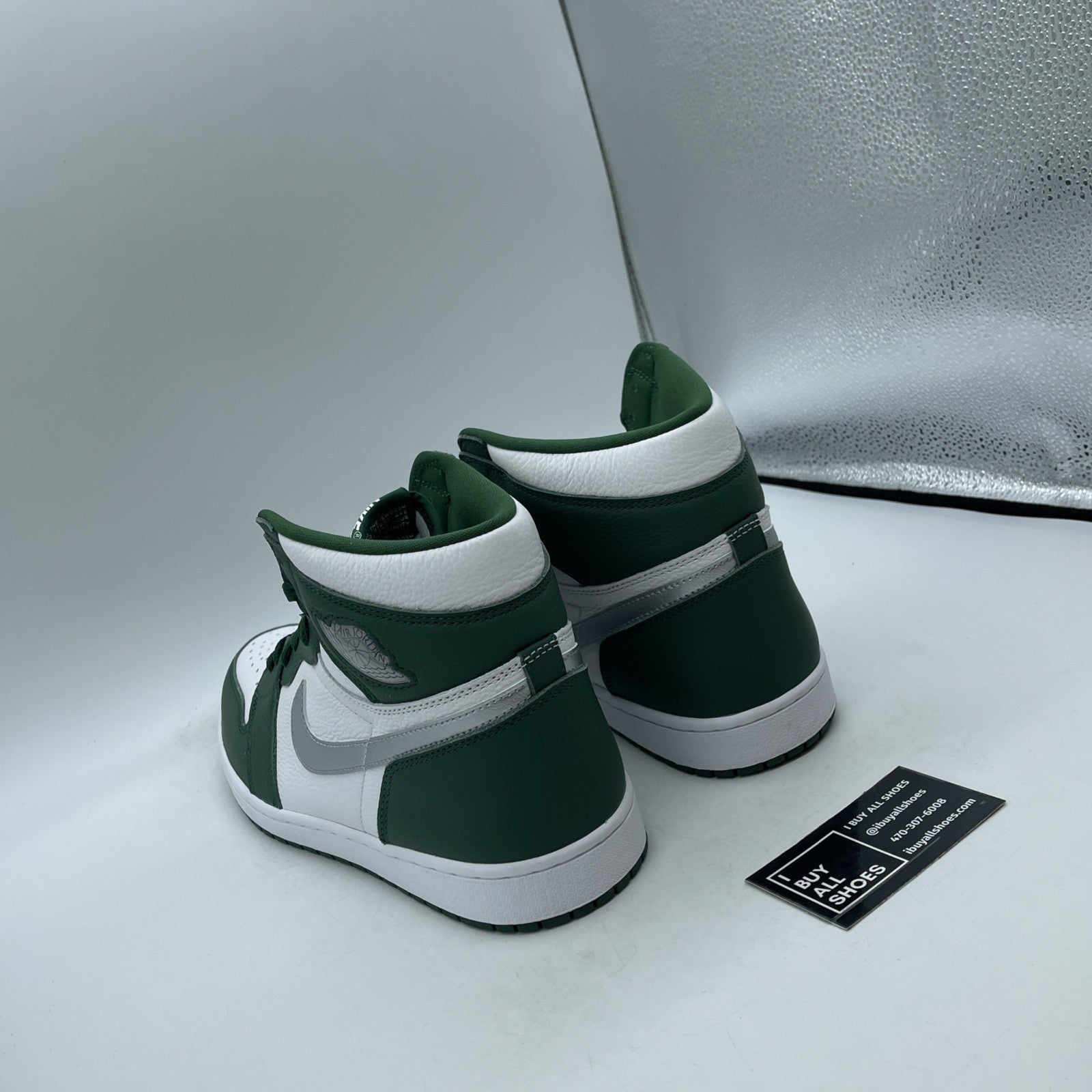 Size 13 - Air Jordan 1 Retro OG High Gorge Green White Silver (DZ5485-303)
