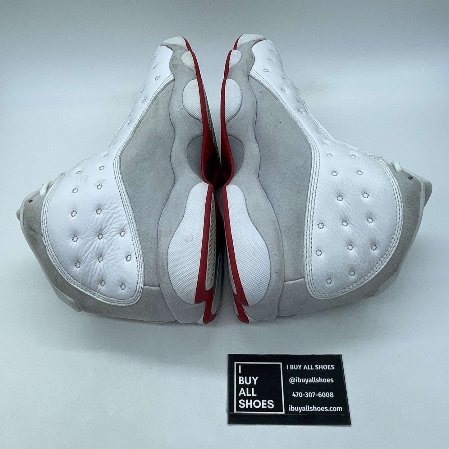 Size 8 - Air Jordan 13 Retro White Wolf Grey Suede Leather (414571-160)