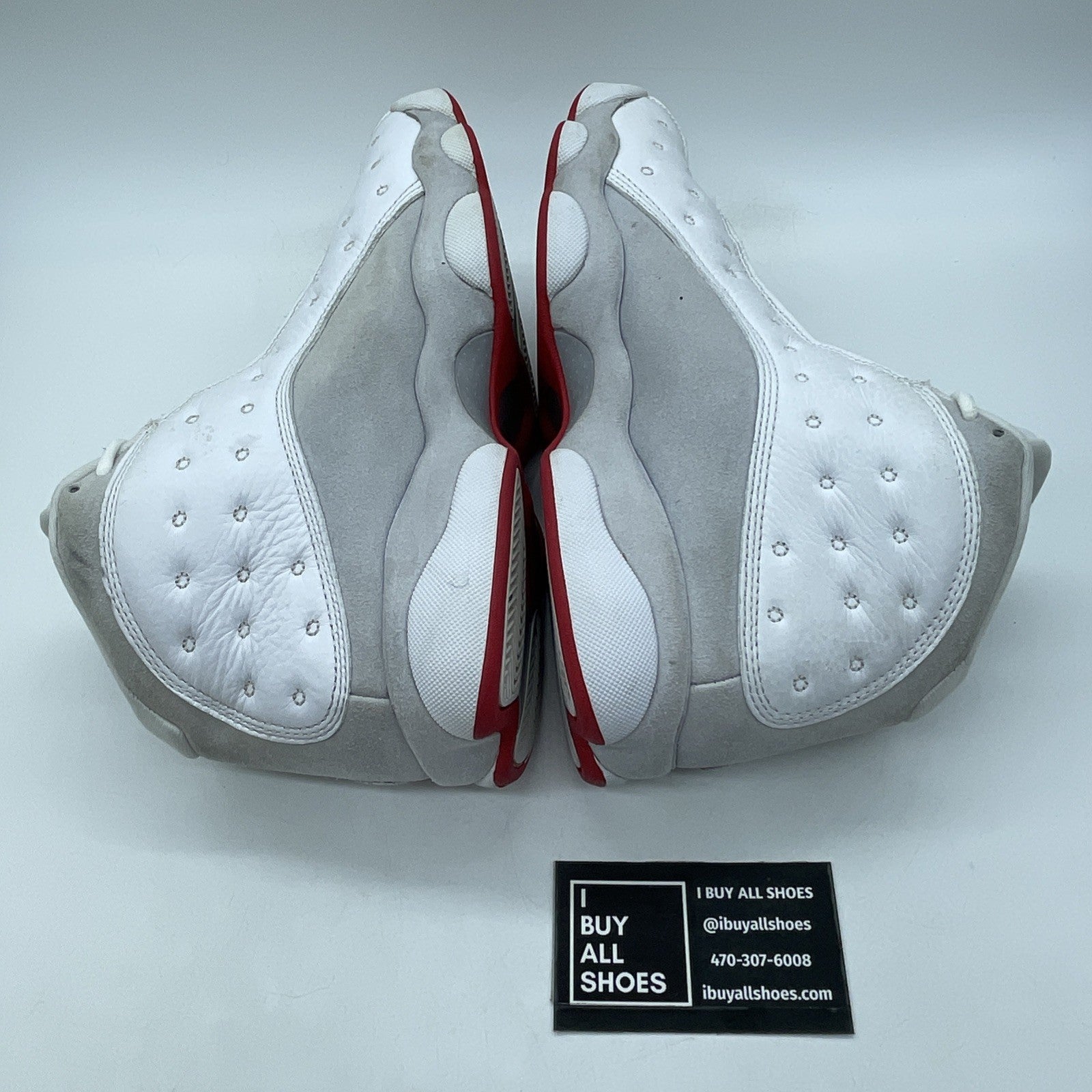 Size 8 - Air Jordan 13 Retro White Wolf Grey Suede Leather (414571-160)