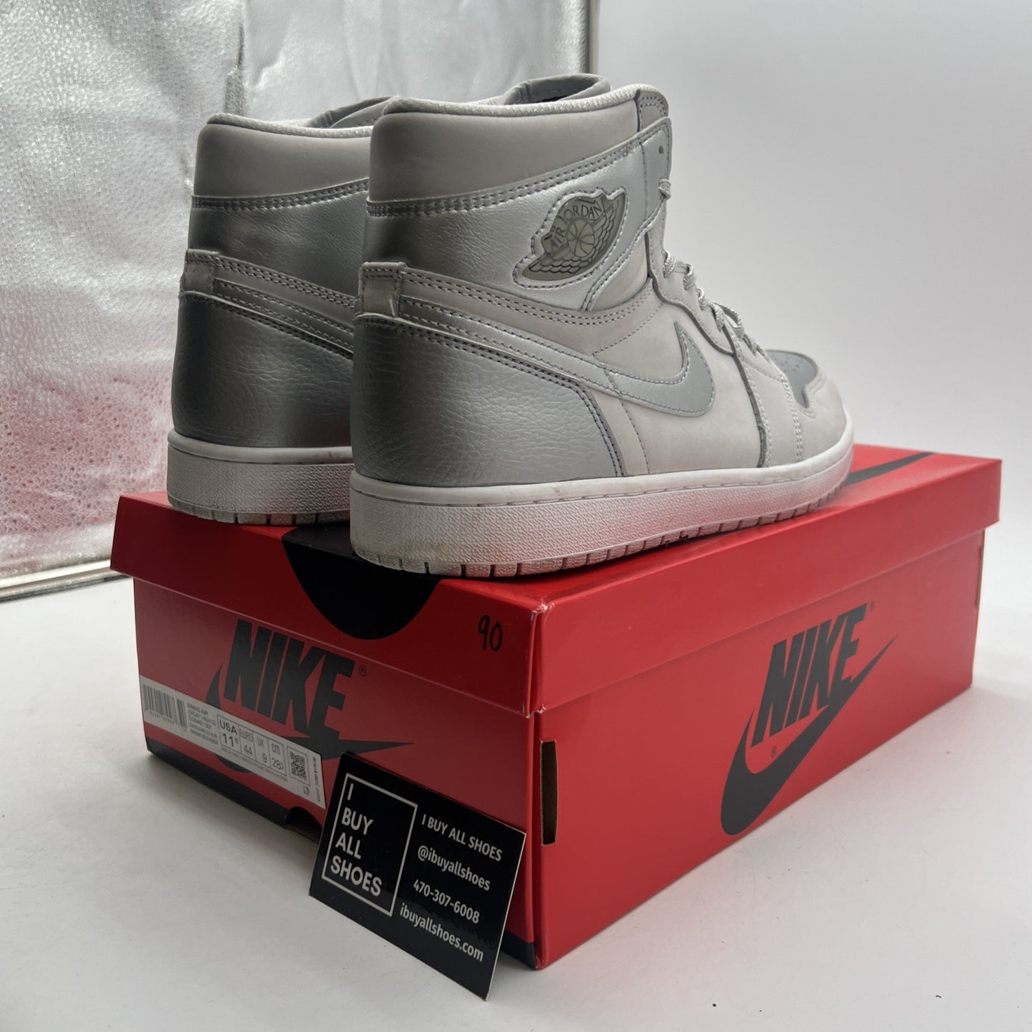 Size 11.5W - Air Jordan 1 High OG Metallic Silver (CD0461-001)
