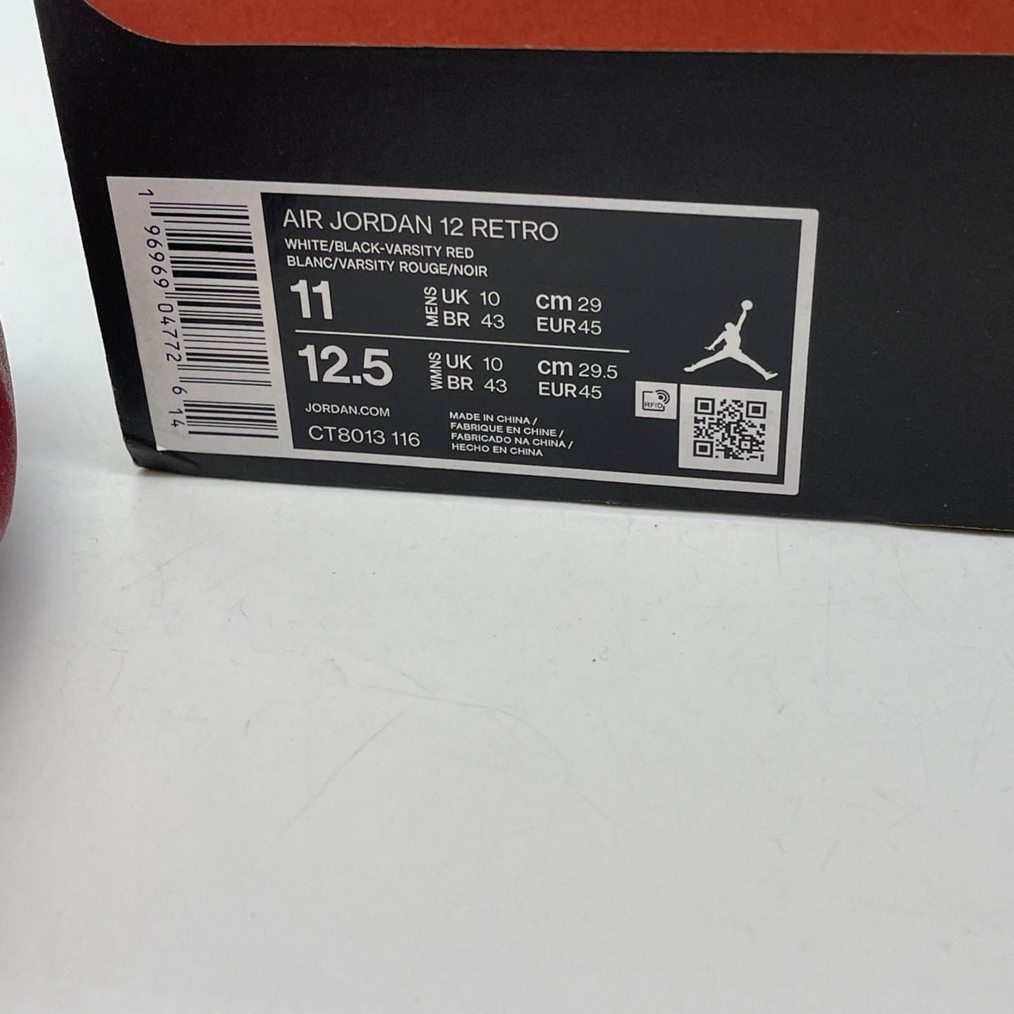 Size 11 - Air Jordan 12 Retro 2023 Mid Cherry Leather (CT8013-116)