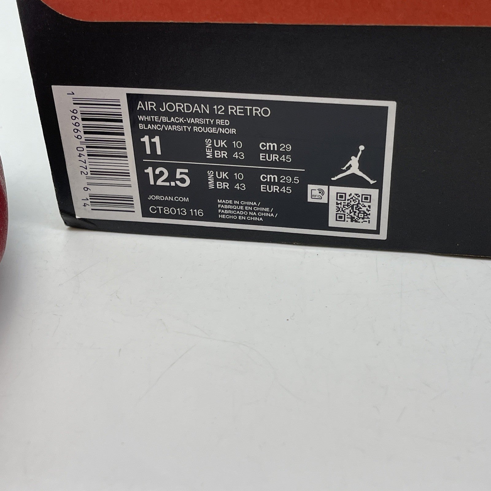 Size 11 - Air Jordan 12 Retro 2023 Mid Cherry Leather (CT8013-116)