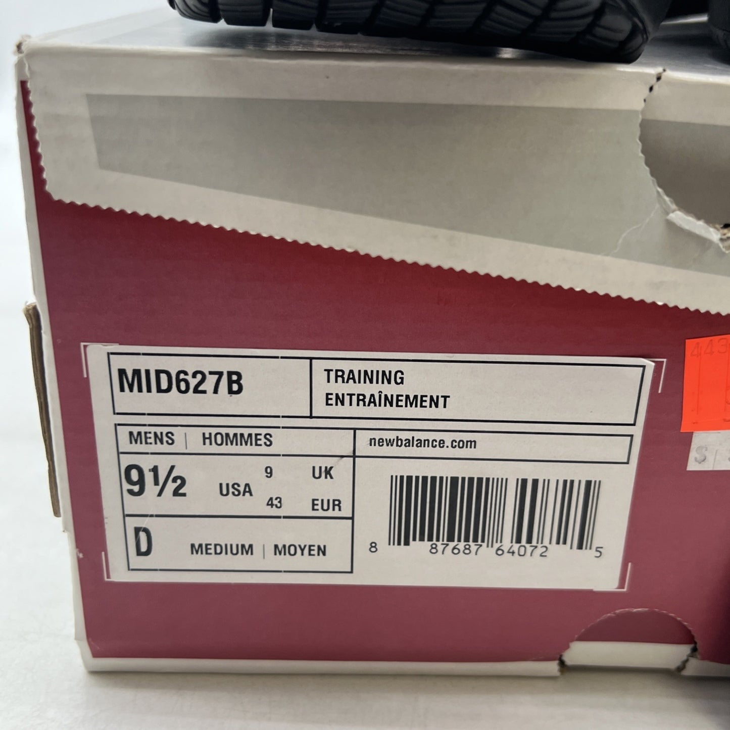 Size 9.5 - New Balance Steel Toe 627 Leather Triple Black (MID627B)