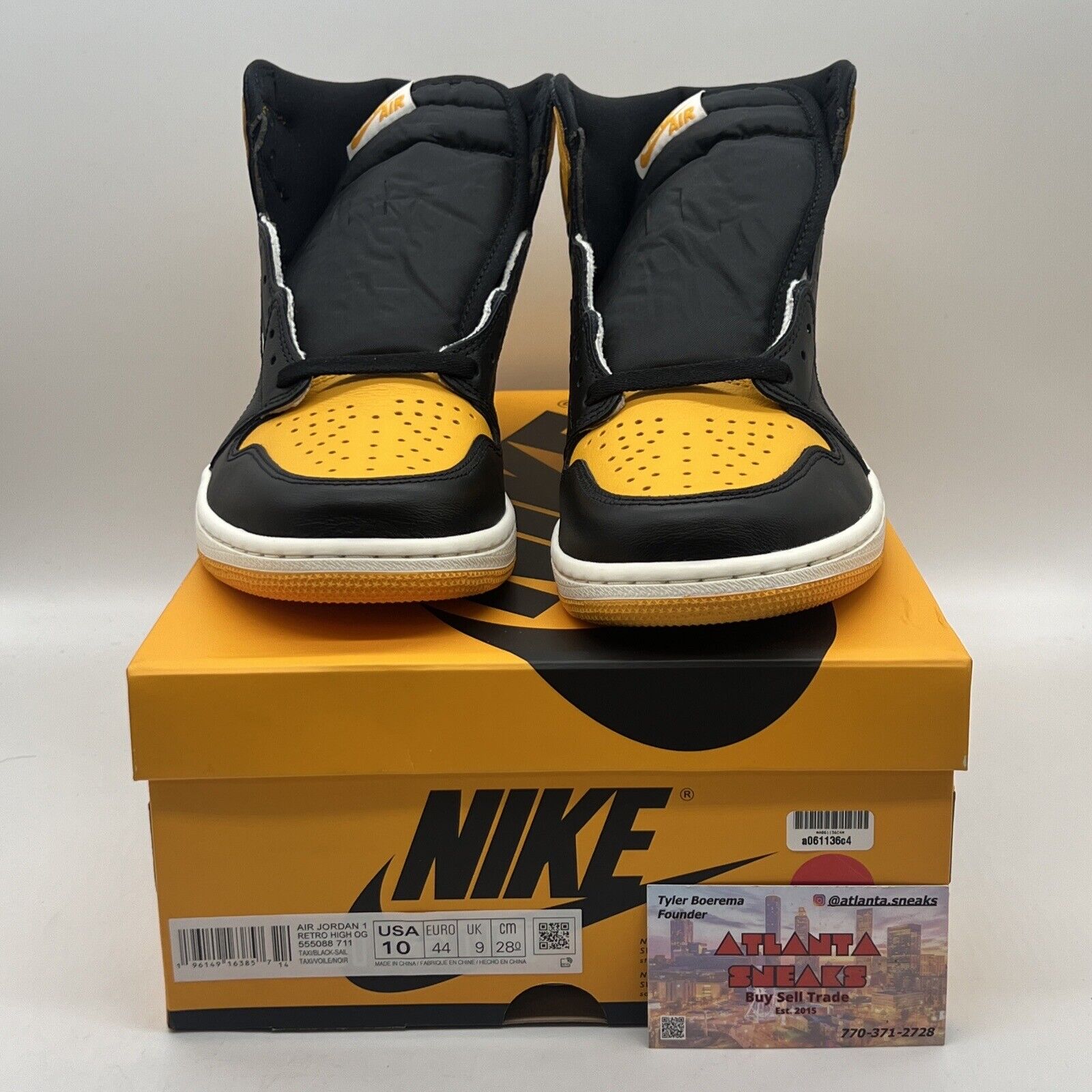 Nike Air Jordan 1 Retro High OG Yellow Toe | 555088-711 | Men’s Size 10 Og All