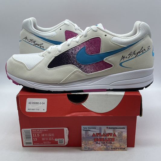 Size 11.5 - Nike Air Skylon 2 Lagoon Fuchsia White Blue Purple (AO1551-110)