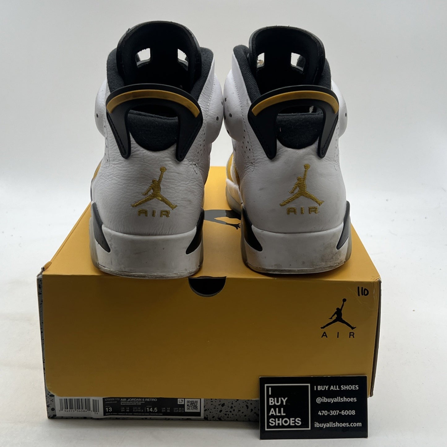 Size 13 - Air Jordan 6 Retro Yellow Ochre (CT8529-170)