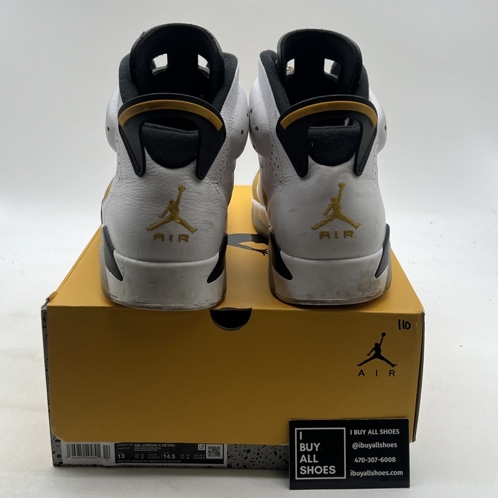 Size 13 - Air Jordan 6 Retro Yellow Ochre (CT8529-170)