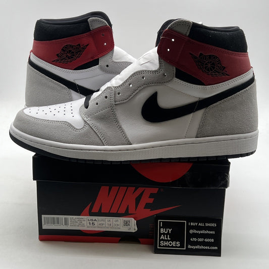 Size 15 - Air Jordan 1 Retro High OG Smoke Gray 2020 (555088-126)
