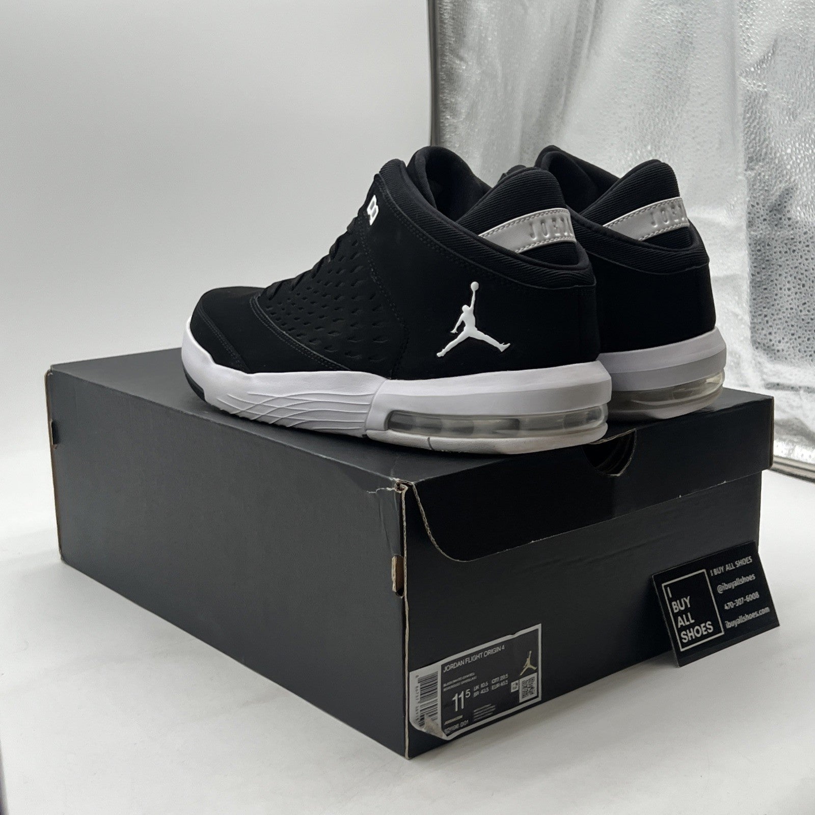 Size 11.5 - Jordan Flight Origin 4 Black (921196-001)