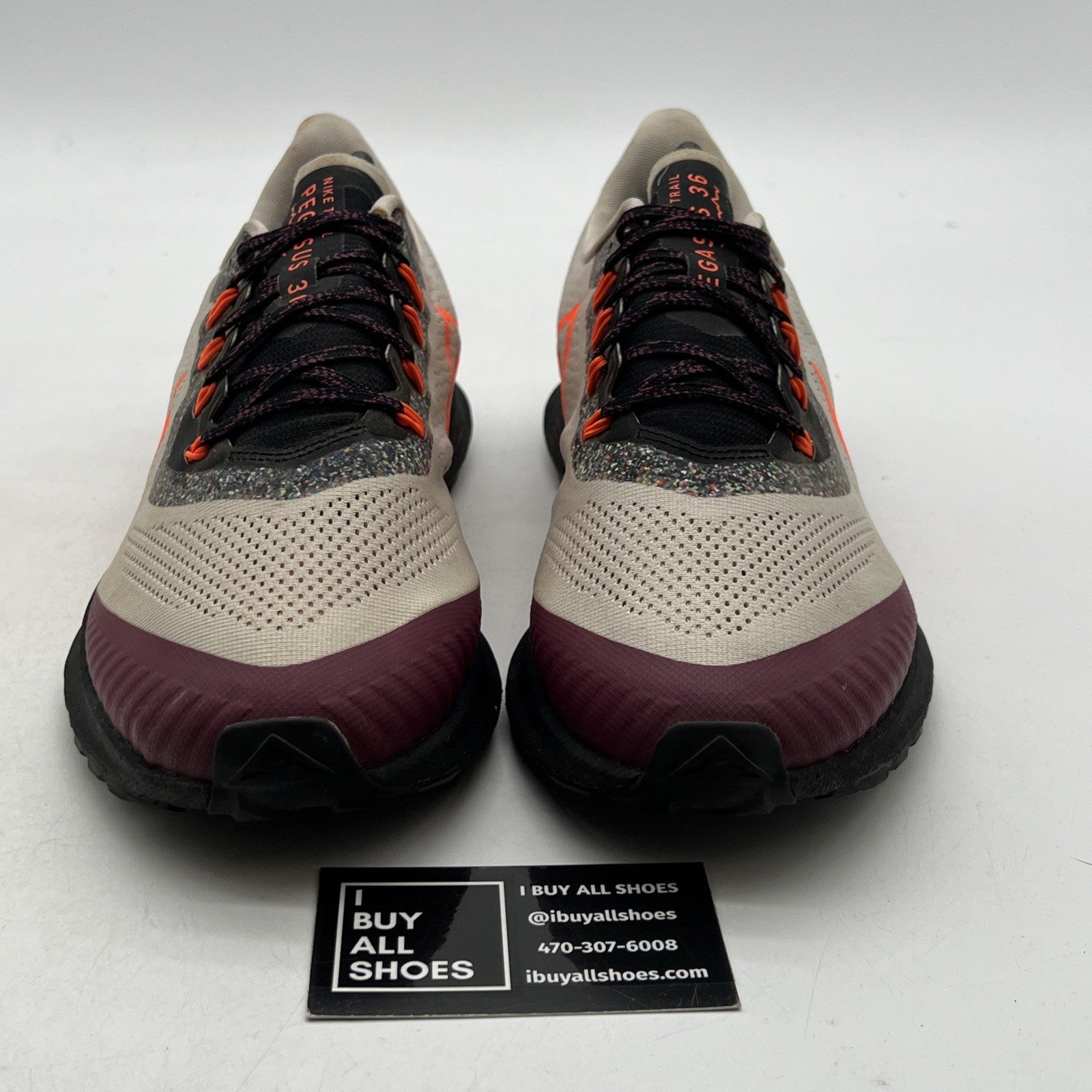 Size 10.5 - Nike Air Zoom Pegasus 36 Trail Light Orewood Crimson (CU4842-100)