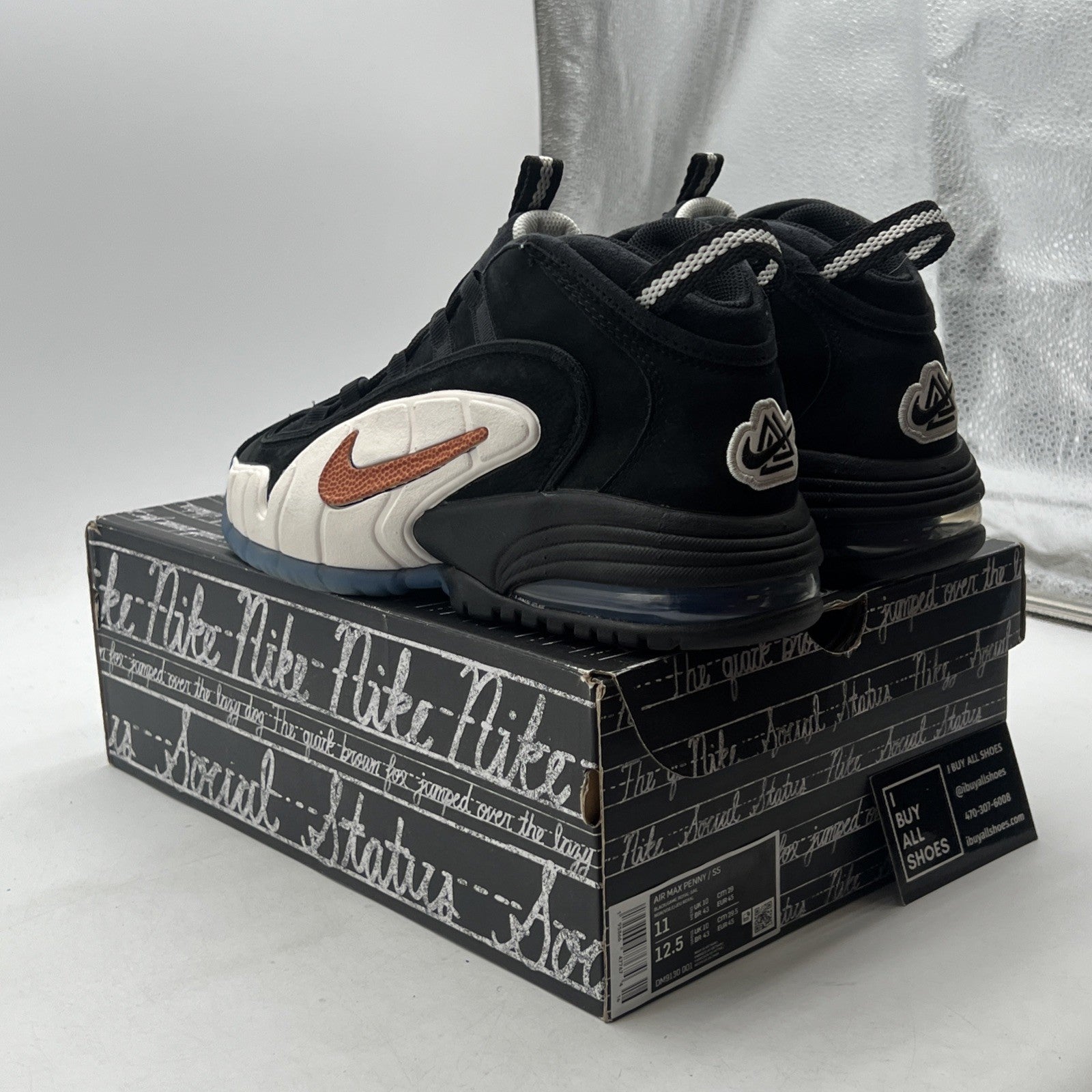 Size 11 - Nike Social Status x Air Max Penny 1 Recess - Black (DM9130-001)
