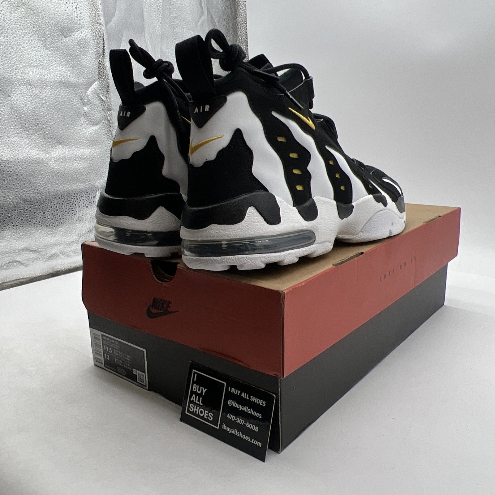 Size 11.5 -  Air Dt Max ‘96 Black White 2024 Yellow Suede Leather  (HM8249-001)