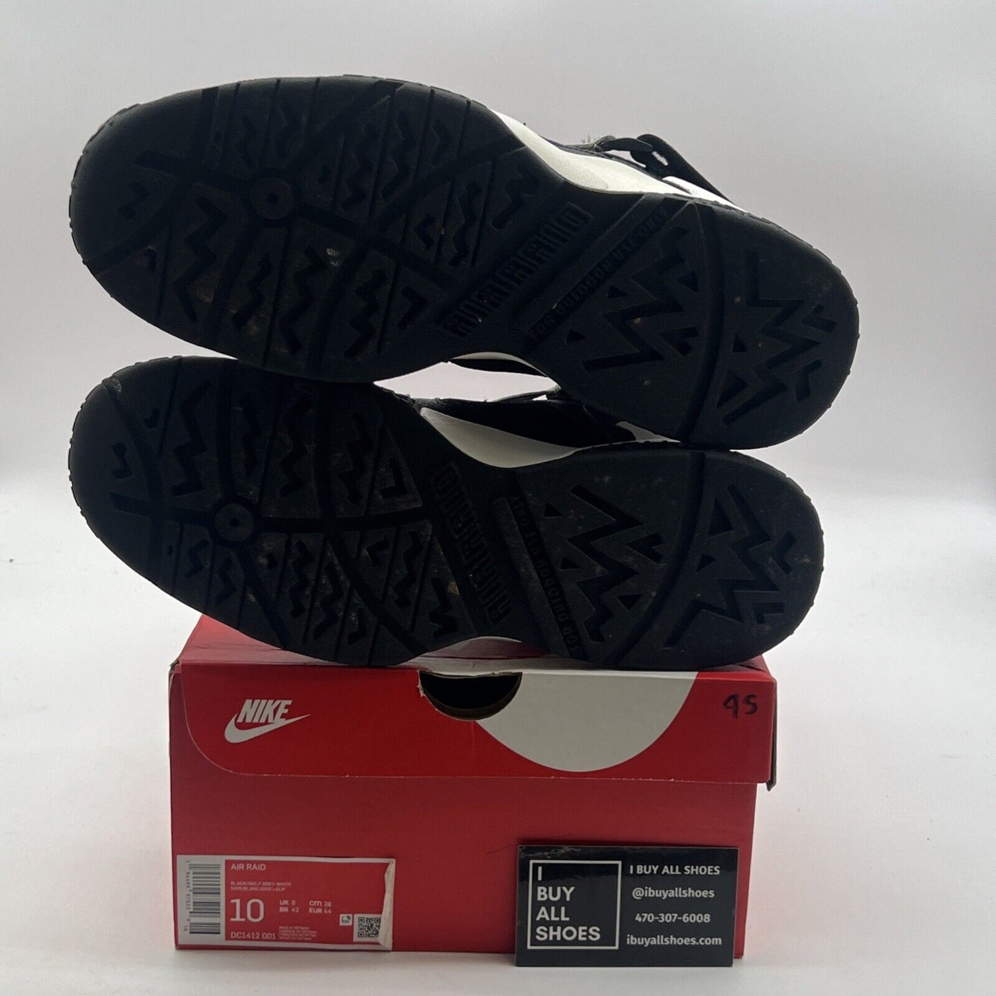 Size 10 - Nike Air Raid OG Black Grey (DC1412-001)