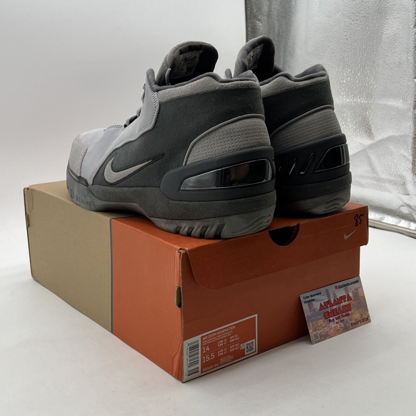 Size 14 - Nike Air Zoom Generation Retro Dark Grey (DR0455-001)
