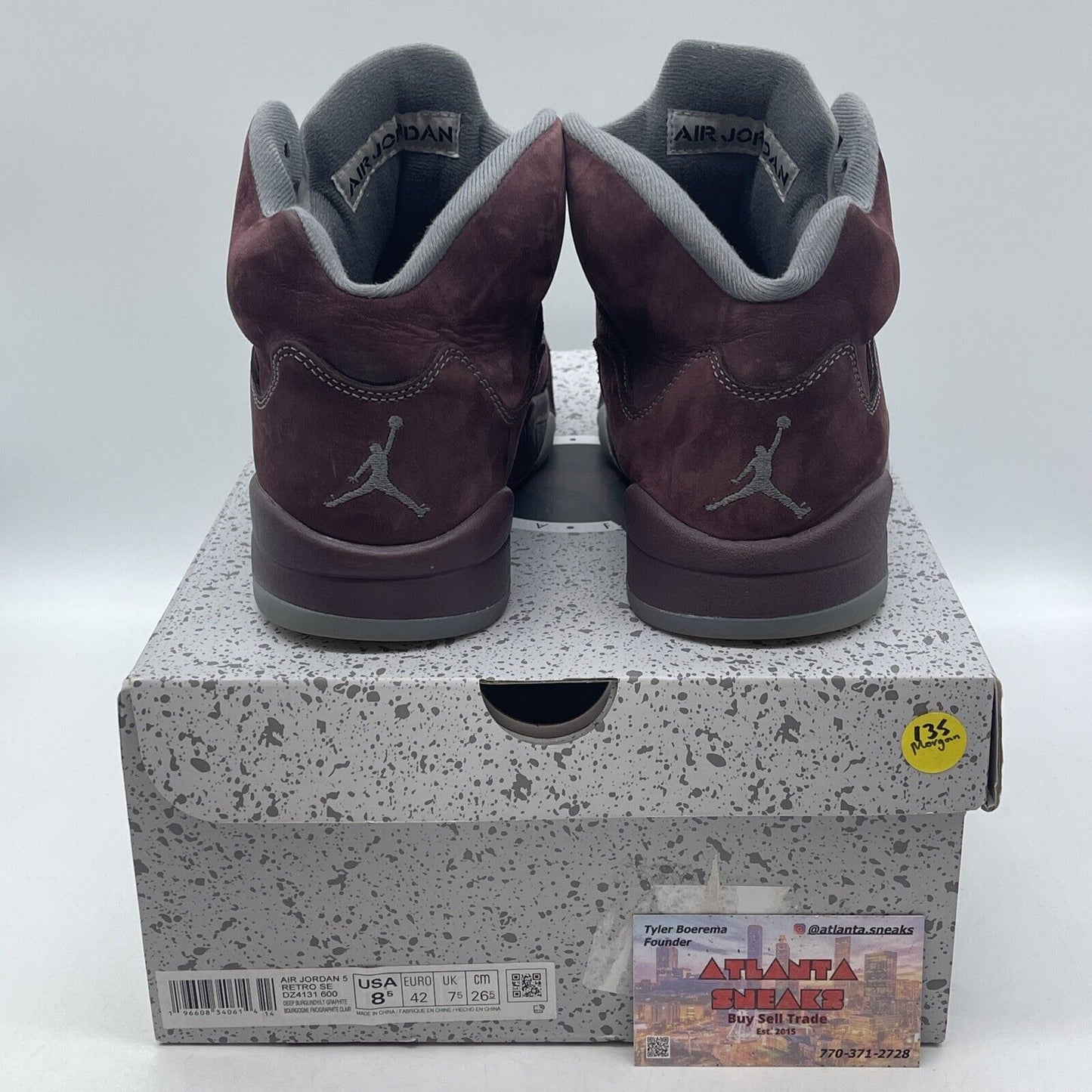 Size 8.5 - Air Jordan 5 Retro SE 2023 Burgundy Silver Suede (DZ4131-600)