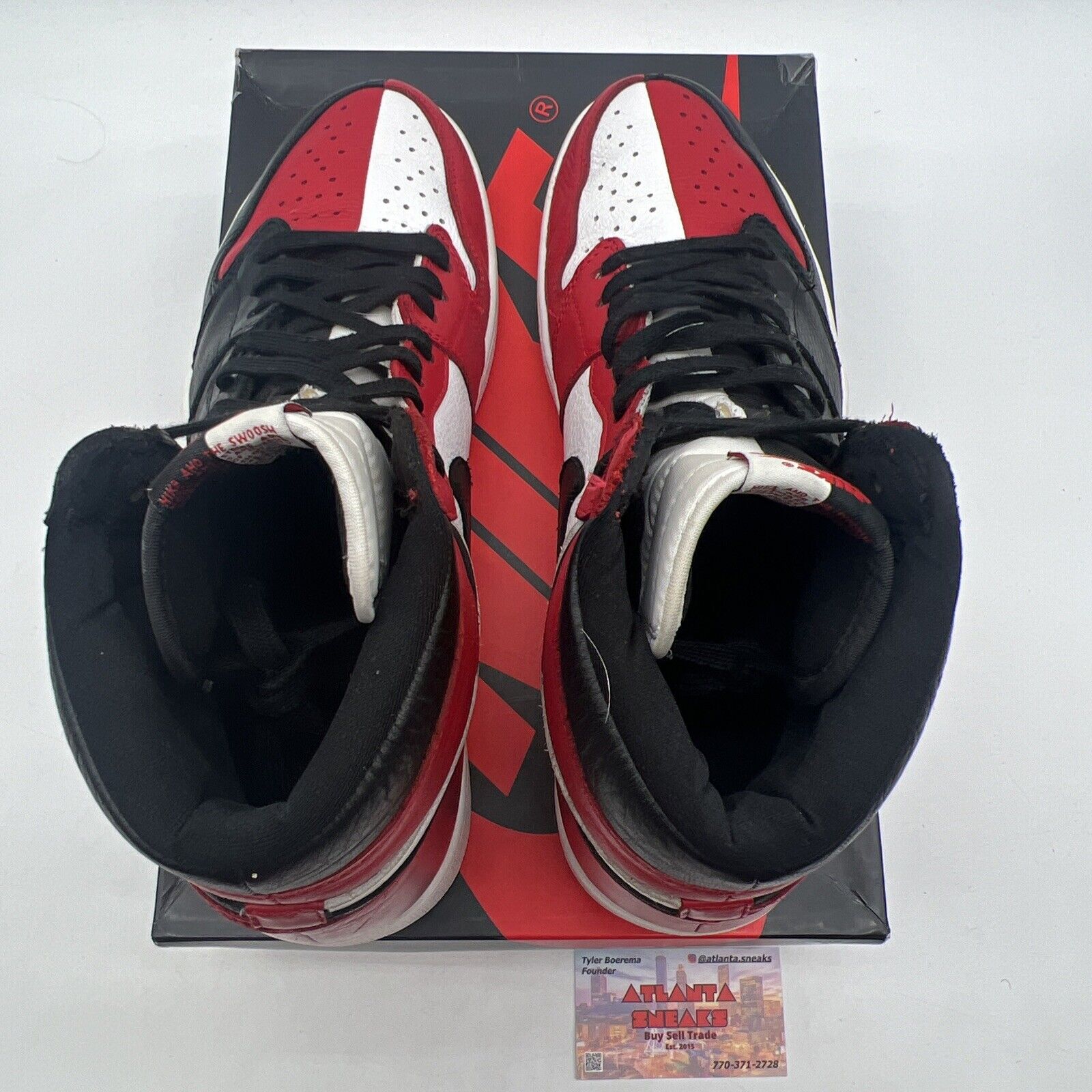 Size 12 - Air Jordan 1 Retro OG NRG High Homage to Home Black Red (861428-061)