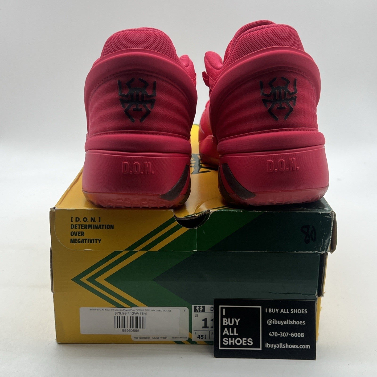 Size 11 - adidas Crayola x D.O.N. Issue #2 Power Pink (FV8961)
