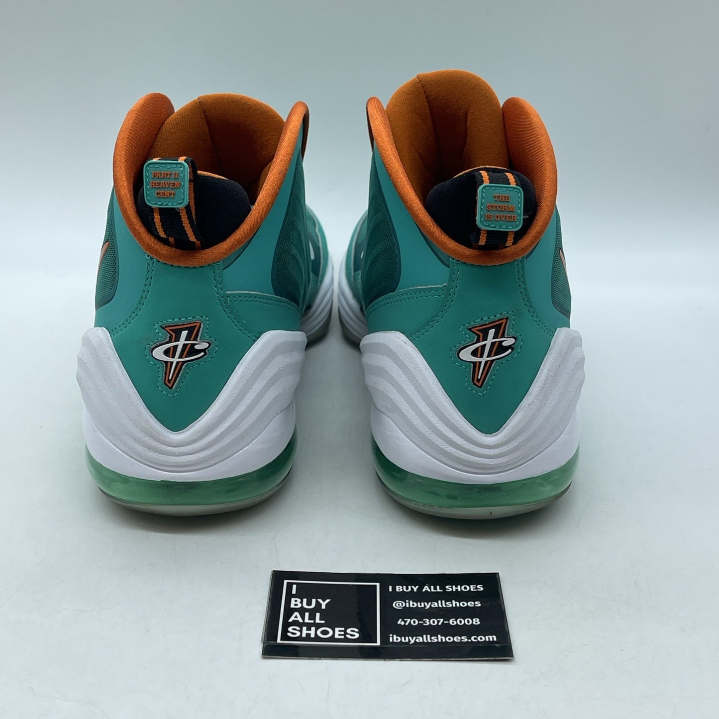 Size 13 - Nike Air Penny 5 Miami Dolphins Blue Suede Leather (537331-300)